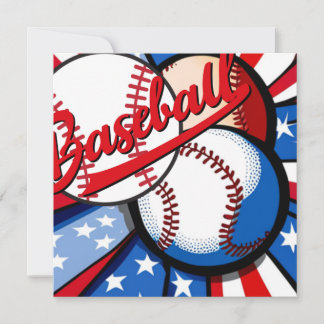 Baseball Days Holiday Card