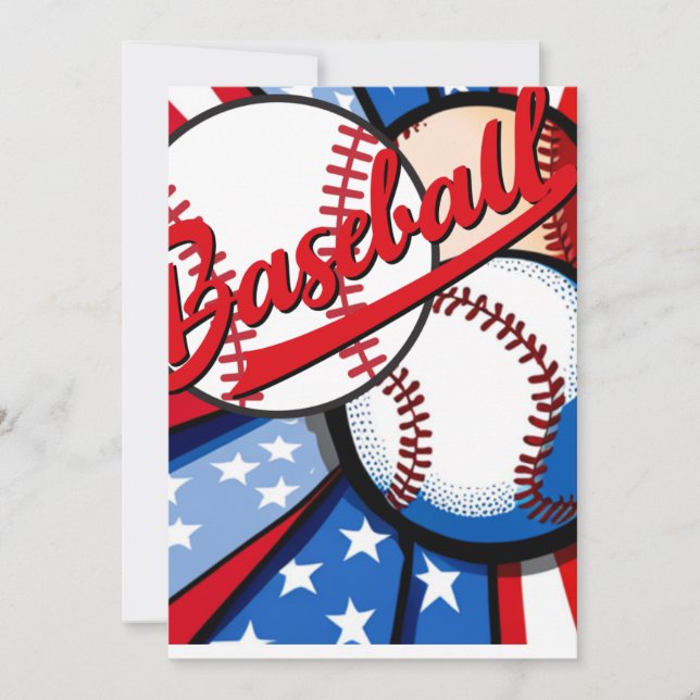 Baseball Days Holiday Card (Front)