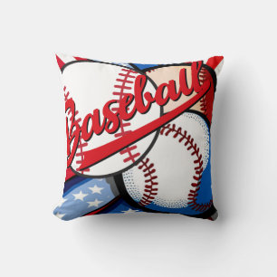 Baseball Days Throw Pillow