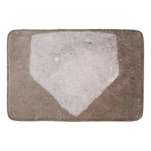 Baseball Decor Ideas Bathroom Mat