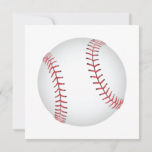 Baseball Design Baseball with Custom BG Color Holiday Card