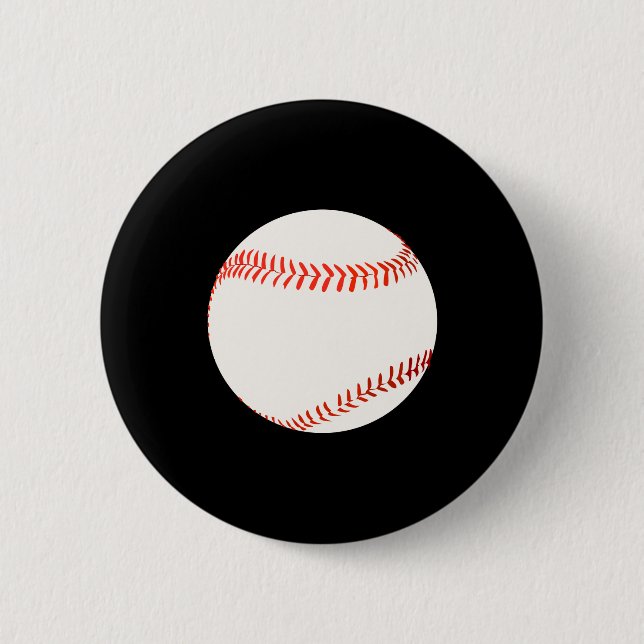 Baseball Design Button (Front)
