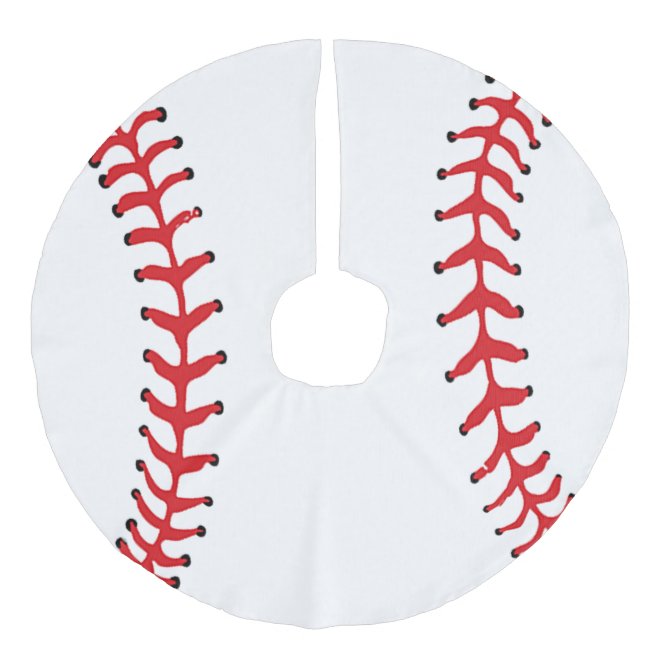 Baseball Design Christmas Tree Skirt