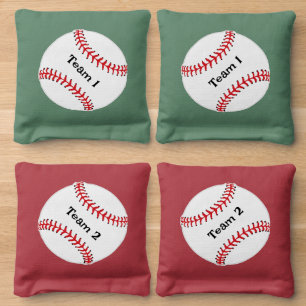 Baseball Design Cornhole Bean Bags
