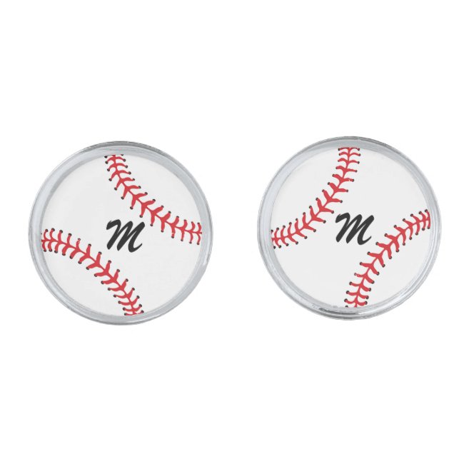 Baseball Design Cuff Links