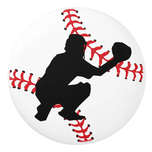 Baseball Design Drawer Pull, Cabinet Knob | Zazzle