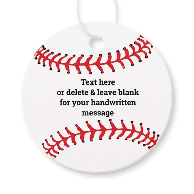 Baseball Design Favor Card
