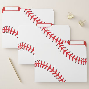 Baseball Design File Folders Set
