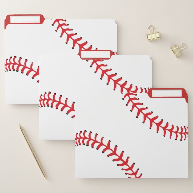 Baseball Design File Folders Set (Set)