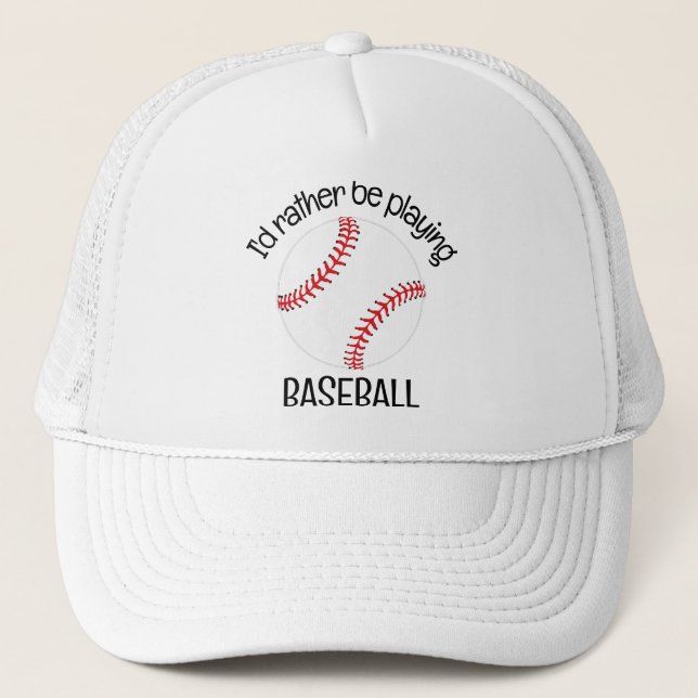 Baseball Design Hat (Front)