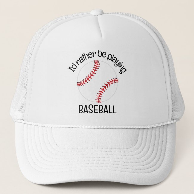 Baseball Design Hat