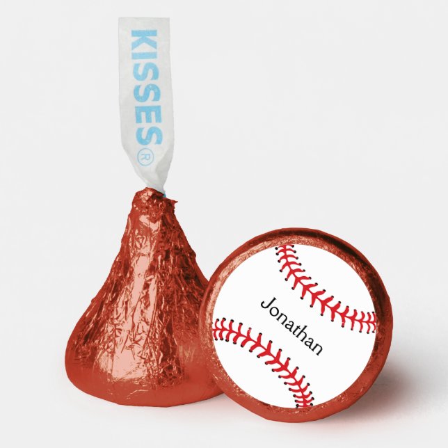 Baseball Design Hershey's Candy Favors (Front)