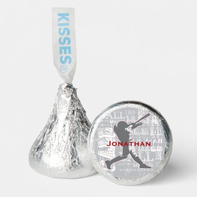Baseball Design Hershey's Candy Favors (Front)