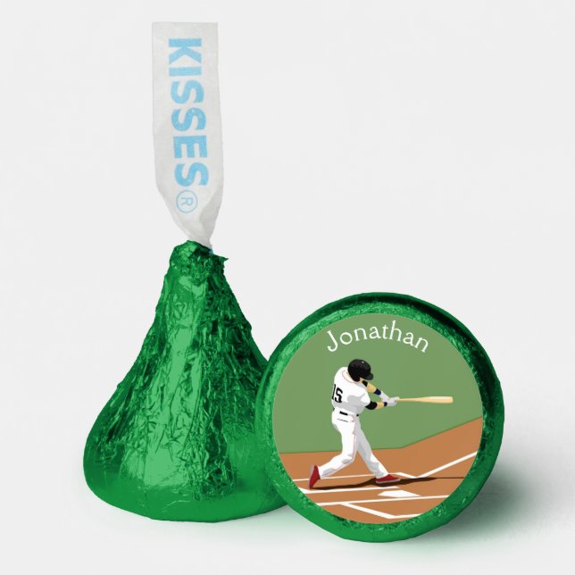 Baseball Design Hershey's Candy Favors (Front)