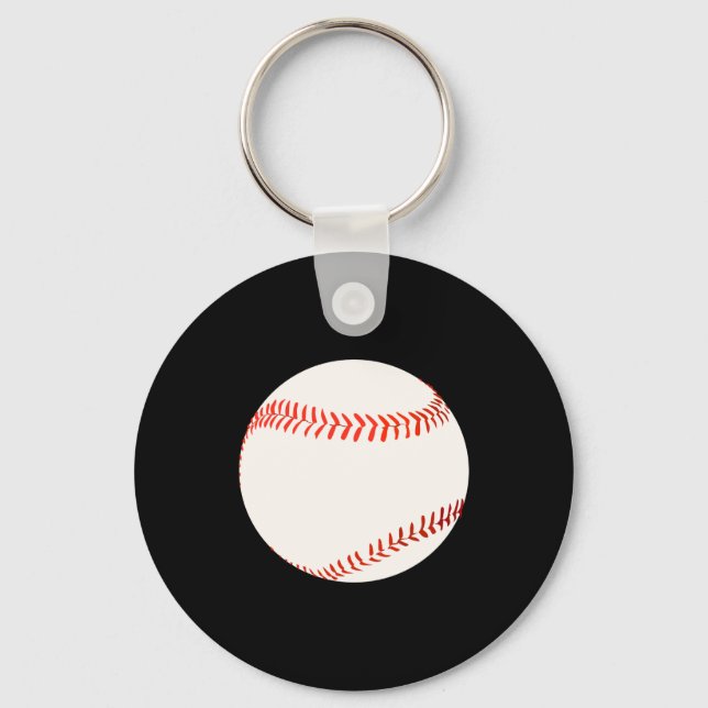 Baseball Design Keychain (Front)