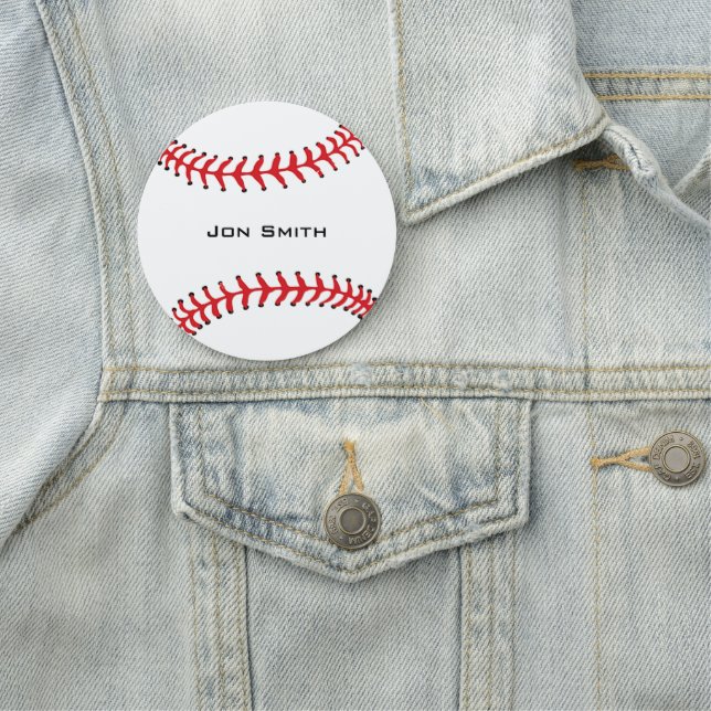 Baseball Design Name Tag (In Situ)