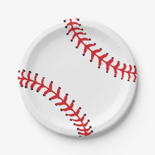 Baseball Design Paper Party Plate