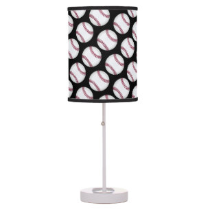 Baseball Design Pattern Table Lamp