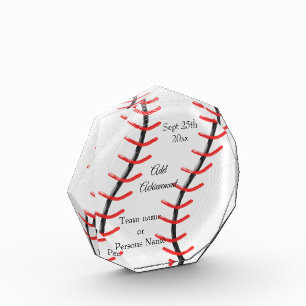 Baseball Design Personalised Acrylic Award