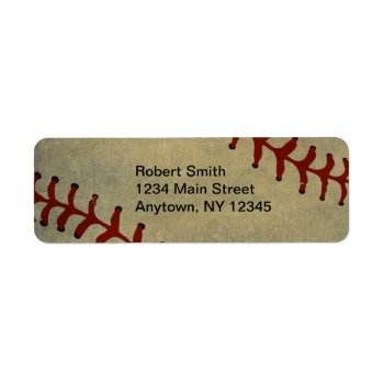 Baseball Design Return Address Labels by SjasisSportsSpace at Zazzle
