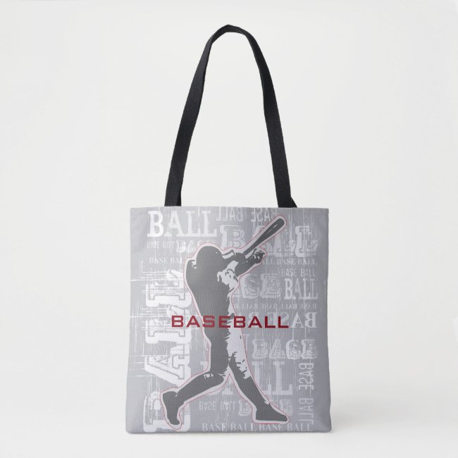 Baseball Design Tote Bag