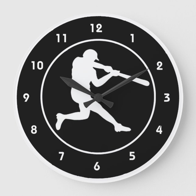 Baseball Design Wall Clock (Front)