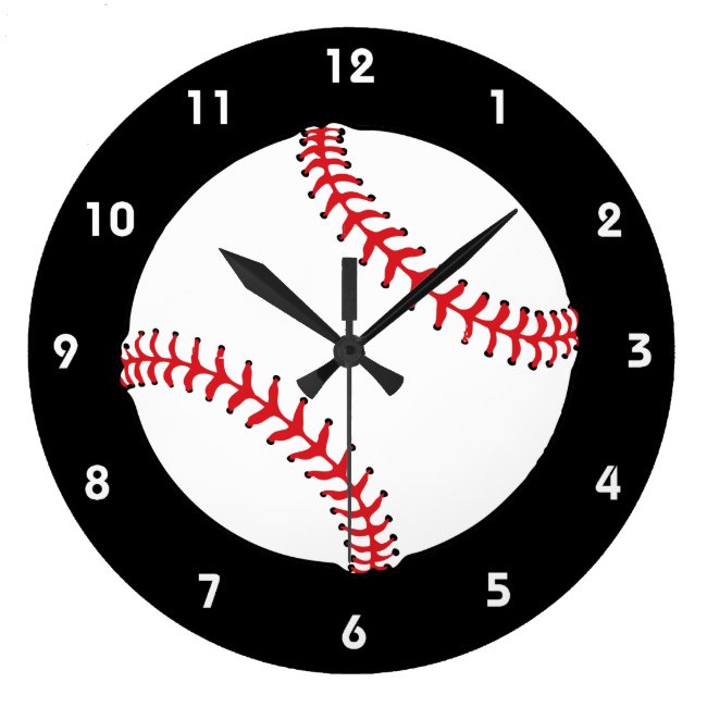 Baseball Design Wall Clock
