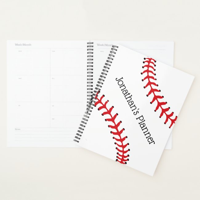 Baseball Design Weekly/Monthly Planner