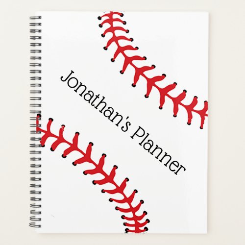 Baseball Design WeeklyMonthly Planner