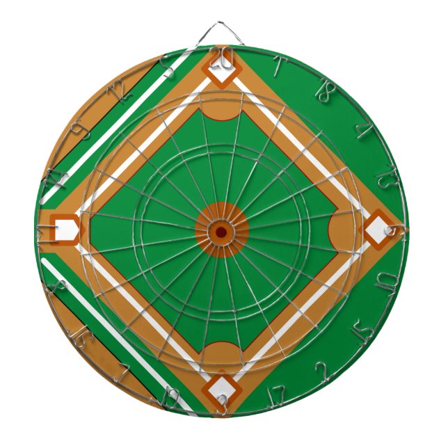 Baseball Diamond Dart Board (Front)