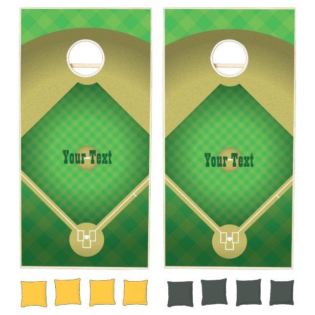 Baseball Diamond Design Cornhole Set (Set)