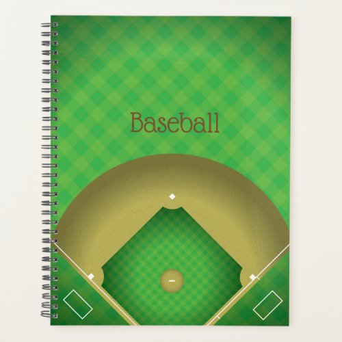 Baseball Diamond Design WeeklyMonthly Planner