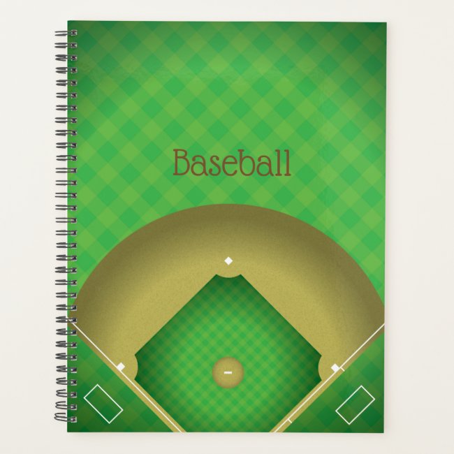Baseball Diamond Design Weekly/Monthly Planner