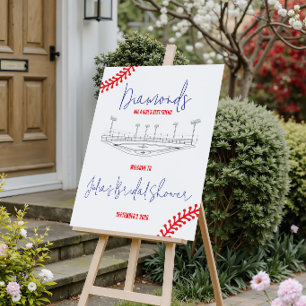 Baseball Diamond, Girl's Best Friend Welcome Sign