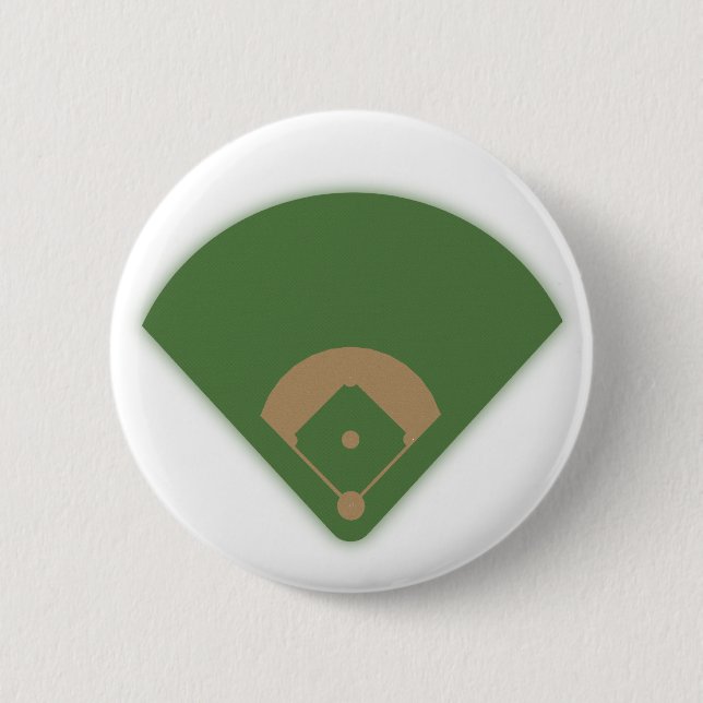 Baseball Diamond: Pinback Button (Front)