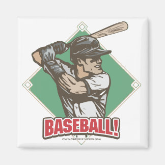 Baseball Diamond Slugger Sports Gear Magnet
