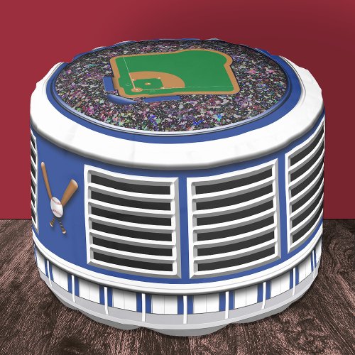 Baseball Diamond Stadium  Pouf