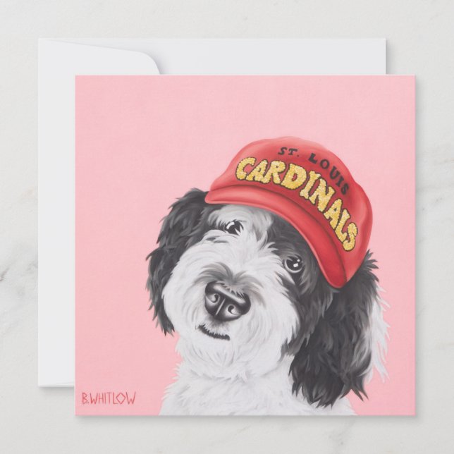 Baseball Doodle Note Card (Front)