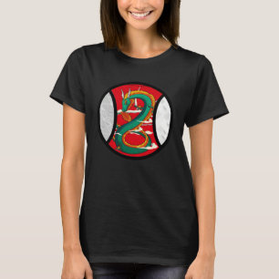 Baseball Dragon  Bat And Ball Sport T-Shirt