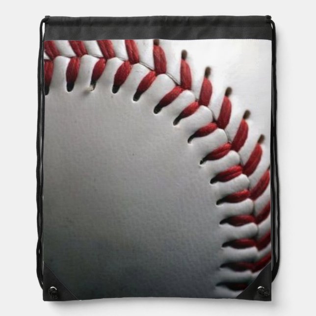Baseball Drawstring Backpack (Front)