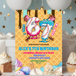 Baseball Drip 67 boy Birthday Party Invitation<br><div class="desc">Baseball Drip 67 Boy Birthday Party Invitation,  I Was 6 Now I'm 7 Birthday Invite,  Editable Swing On Over Kids 7th Birthday</div>