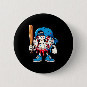 Baseball Drip Baseball Life Style 101 Apparel Yout Button