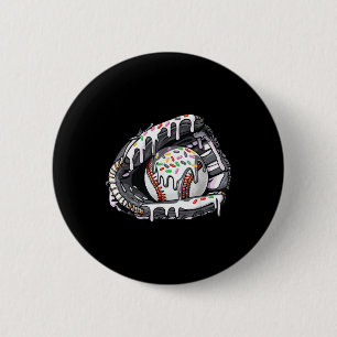 Baseball Drip Boys Girls Baseball Gloves Baseball Button