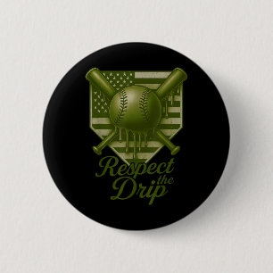 Baseball Drip Boys Ice Cream Camo Usa 4th Of July Button