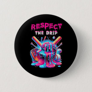 Baseball Drip Boys Ice Cream Drip Youth Respect Th Button