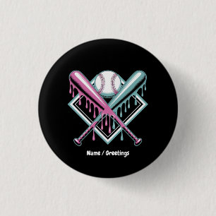 Baseball Drip For Boys Ice Cream Bat – Cool Youth Button