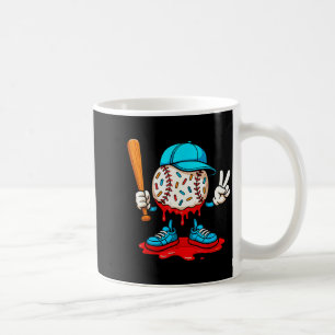 Baseball Drip For Boys Ice Cream Drip Baseball Coffee Mug
