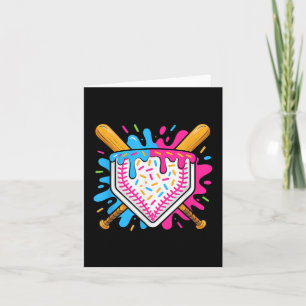 Baseball Drip For Boys Ice Cream Drip Youth Boys B Card