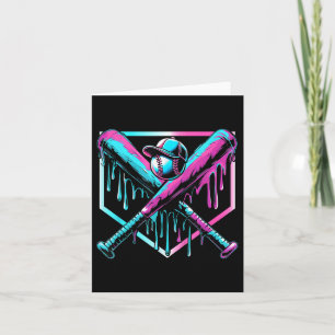 Baseball Drip For Boys Ice Cream Drip Youth Boys B Card