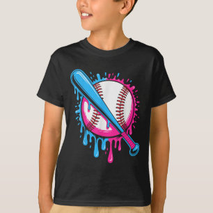 Baseball Drip For Boys Ice Cream Drip Youth Boys B T-Shirt